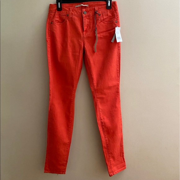 Vince // NWT Skinny Ankle Crop in Tomato Size 28 - Picture 2 of 5